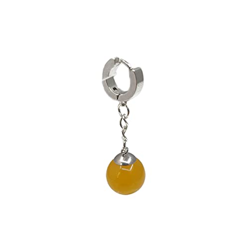 Dragon Z Vegetto Potara Ball Goku Drop Dangle Earrings - Super Dragon Bead Ear Clip Cuff for Women & Men - Yellow