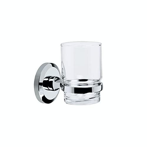 Bristan SO HOLD C Solo Toothbrush and Tumbler and Holder - Chrome Plated