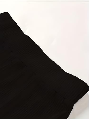 Image of Jawdrobe Women's High Waist Ribbed Flared Pants Stretchable Slim Fit Bootcut Trousers Soft Knit Casual Wear for Daily Office Travel (for Ideal Height 5.3)