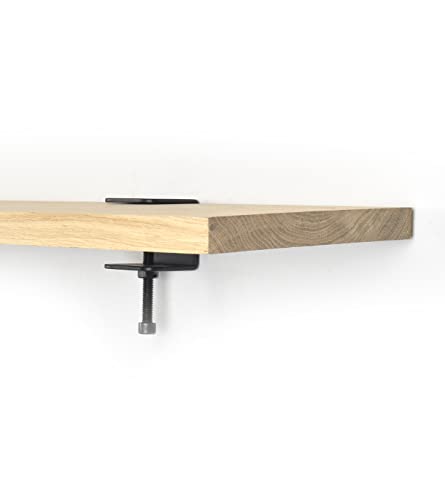 Barnwoodweb Soportes para estantes Steel Clamp negro 5x5 cm Cover