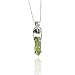 MOUNTJEWELS Authentic Moldavite Pendant Necklace Real Czech Moldavite Crystal Pendants 925 Sterling Silver Handmade Healing Crystal Jewelry Gift for Him/Her Chakra Birthstone Pendant