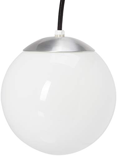Sea Gull Lighting 6018-04 Leo Globe Pendant Hanging Modern Fixture, One - Light, Satin Aluminum