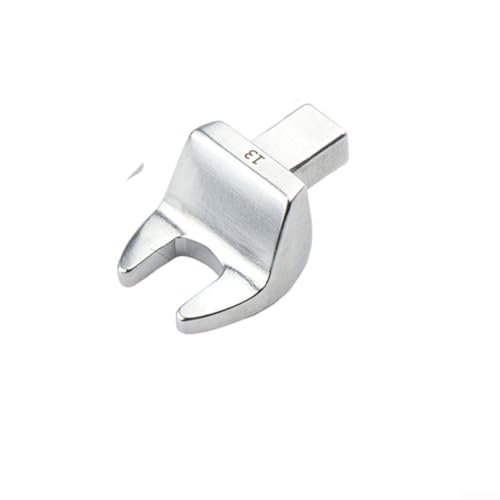 Clé à douille ouverte avec fente d'insertion 9 x 12 mm et mâchoire réglable de 8 à 32 mm, outil dynamométrique en acier au chrome vanadium pour espaces restreints - Argent (13 mm)