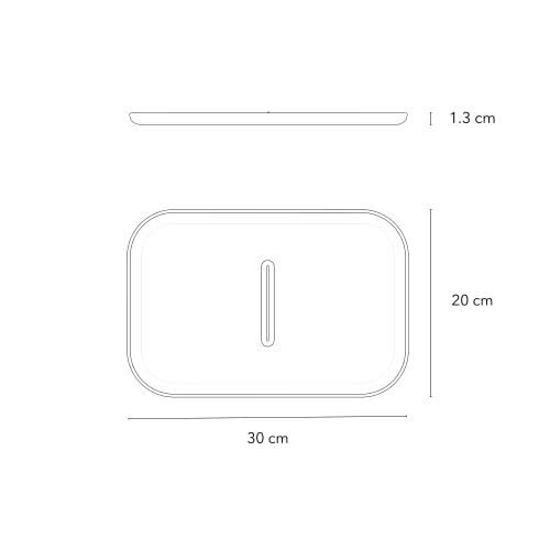 EDC Holz Catchall Valet Organizer Premium Holz Tablett (Walnuss)