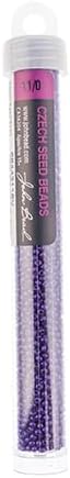 John Bead Czech Glass Seed Beads 11/0 Terra Intensive Purple, 25 Grams of DIY Jewelry Making Beads Preciosa (Jablonex) - Image 2