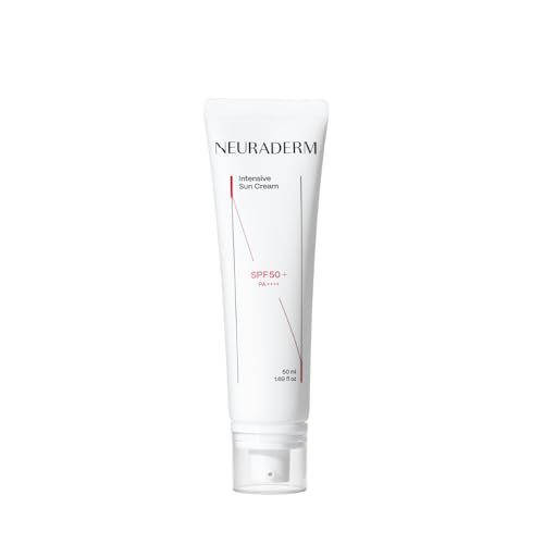 NEURADERM Crema solar intensiva, loción protectora solar hidratante sedosa de óxido de zinc SPF50 Protección UVA UVB Acabado sedoso y no graso (50 ml, 1,69 fl.oz)