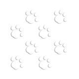 ForzaGroup 肉球 カッティング ステッカー シール 足跡 猫 犬 かわいい 車 防水 8個セット (12-01)