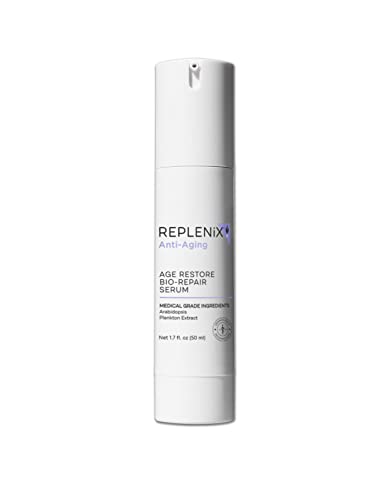 Replenix Age Restore Bio-Repair Serum - Medical Grade Anti-Aging Treatment with Squalane, Collagen-Boosting, Regenerating, Brightening, 1.7 oz.