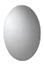 Croydex Orwell 31-Inch x 21-Inch Oval Recessed or Surface Mount Medicine Cabinet with Hang 'N' Lock Fitting System, Aluminum
