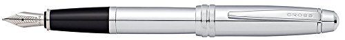 Cross Bailey Pure Chrome Fountain Pen - medium nib - Premium Box (AT0456-10MS)