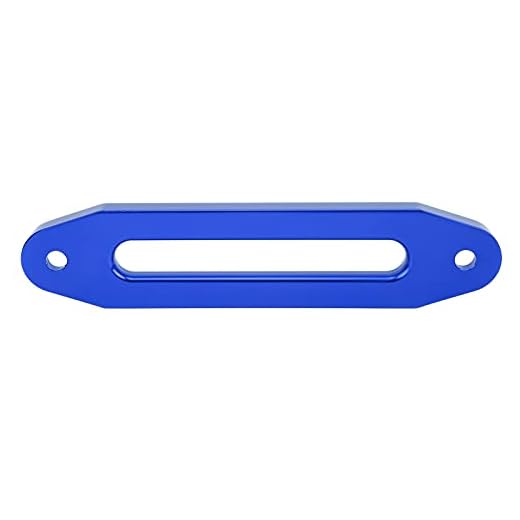Aluminium Fairlead, 10 tum/25,4 cm vinsch Fairlead 10" fäste hållbart för bogsering Vinsch för ATV för UTV(B (blå))