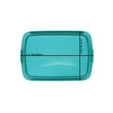 Pyrex C-233-PC 3qt Easy Grab, 7210-PC 3-Cup, & 7211-PC 6-Cup Red Food Storage Replacement Lids - Made in USA