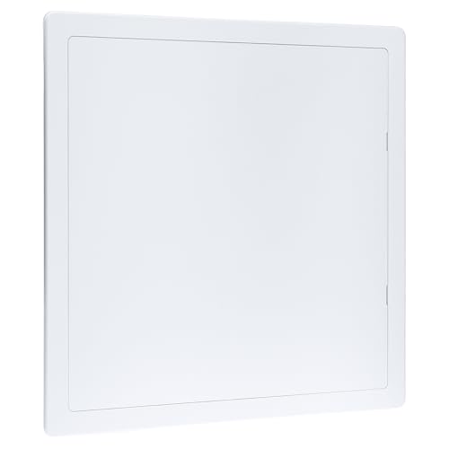 QWORK Access Panel for Drywall 16x16 Inch ABS Plastic Wall Hole Cover Access Door for Plumbing & HVAC Systems White