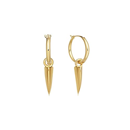 Boucles d'oreilles zircon plaqué or 18 carats pour femme piercing élégant