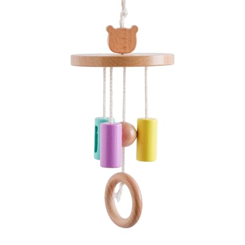 Móvil para Cuna,Decoración Sensorial De Madera | Móvil Infantil - Para Habitación Infantil De Niños Niñas Sala Pared Navidad Cumpleaños
