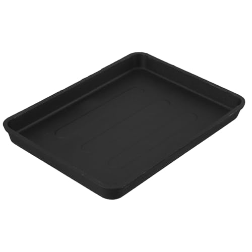 SHINEOFI Placa para Barbacoa de Hierro Fundido Gruesa Rectangular Grande Herramienta para Asar al Aire Libre Superficie Amplia para Filetes y Verduras Accesorio para Parrilla y Cocina