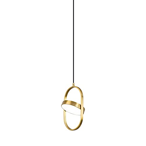 Lampe suspendue or d'intérieur moderne luminaire salon LED