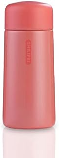 Mini 5.1oz Cute Water Bottle, Vacuum Flasks Leak-Proof Drink Flask Keep Hot and Cold for Home Outdoors Travel (Grapefruit red)
