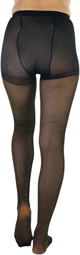 Image of ToBeInStyle Women's Shine & Shimmer Metallic Pantyhose Opaque Lurex Tights