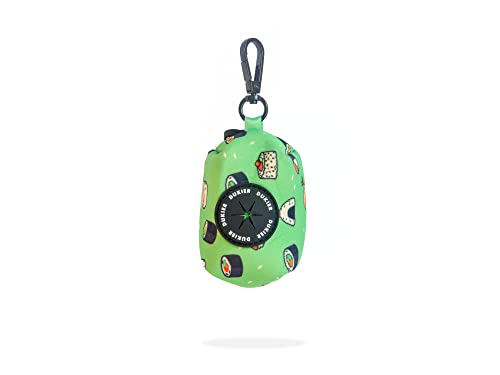 Higiene para Perros DUKIER - Dispensador de Bolsas para Excrementos Perro, Portabolsas de Tela, Accesorio Animales, con Mosquetón, Diseño...