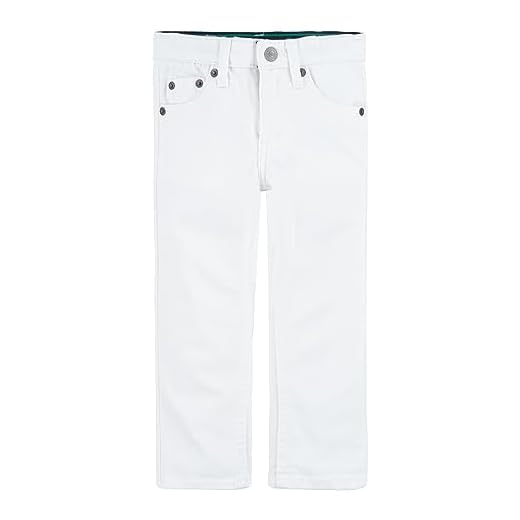 Levi's Calça jeans masculina 511 Slim Fit Performance, Branco, 5 Slim