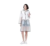 TOTIKI Chubasquero Capa De Lluvia Impermeable Mujeres Ropa De Lluvia A Prueba De Viento Impermeable Viajes Ambientales Ponchos De Lluvia Impermeables(Black,M)
