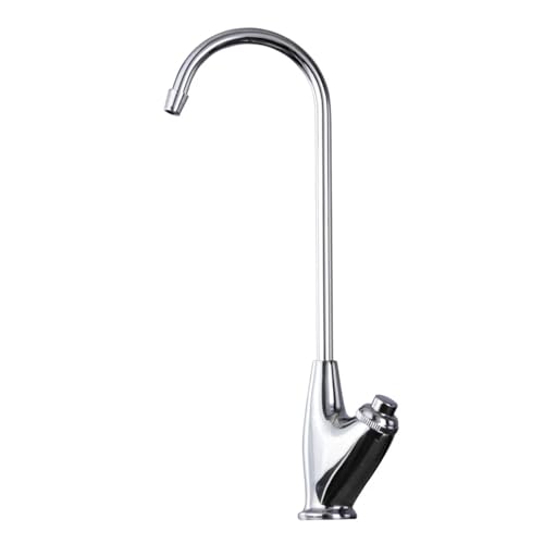 Grifo de cocina de latón cromado elegante con salida de agua pura integrada 2