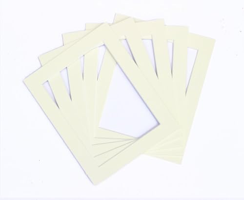 Frame Company Pack of 3 Ivory Mounts 10x8 for 6x4 inch *Choice of Colours*