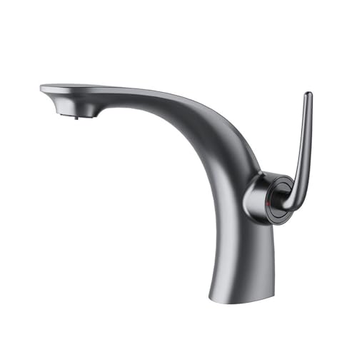 Mitigeur de lavabo en laiton eau chaude froide avec 2 modes de jet pour salle de bains et WC