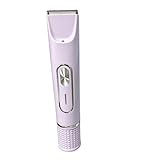 JTF Elektrischer Intimrasierer für Frauen, 4-in-1 Doppelkopf Rasierer Damen für Gesicht, Augenbrauen, Bart, Arm, Bein und Bikini-Lila