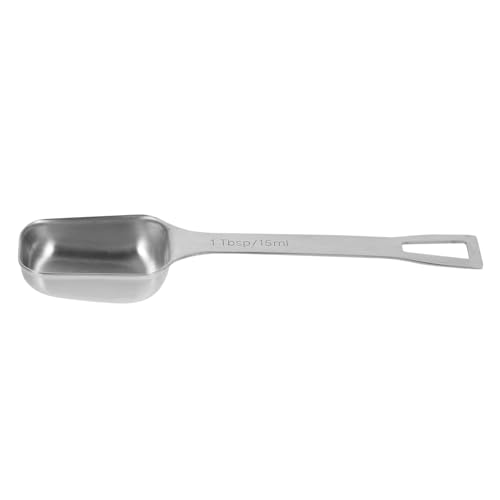 CLISPEED cucharón cuchara oro golpear mini rallador taza aislada jarras medidoras kitchen gadgets panelas cozinha Cucharita café practicos Aparatos de cocina Acero inoxidable Silver