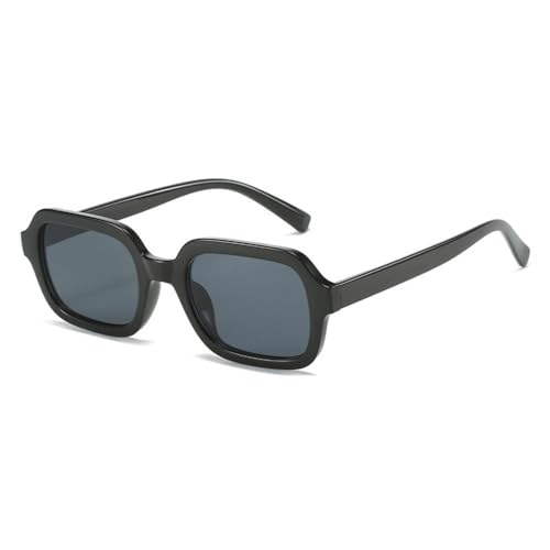Lunettes de soleil femmes vintage carré noir gris LVTFCO nuances rétro tendance