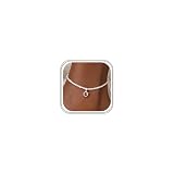 Maynor Birthstone Anklet for Women 925 Sterling Silver Anklet Bracelets with CZ Pendant in 12 Colours, Personalised Waterproof Jewellery Adjustable Birthday Gift for Women & Girls
