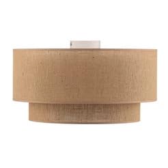 Image of AKWAY Jute Hanging Lamp | Boho Ceiling Lamp for Bedroom, Living Room | Natural Jute Pendant Light | Perfect for Living Room, Dining Room or Office Lighting - (12 inch D x 8 inch H) - Tamish