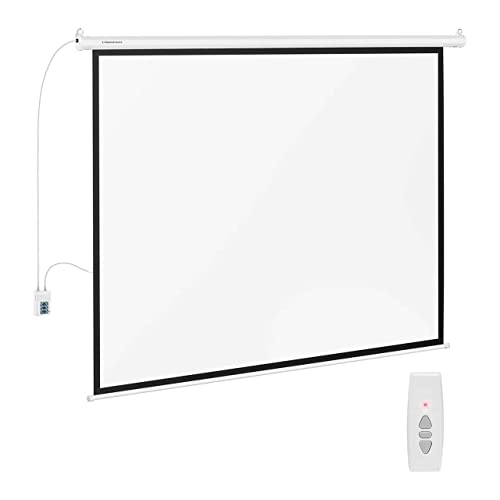 Fromm & Starck Écran De Projection Motorisé Vidéoprojecteur Home Cinéma Maison Toile Motorisée Suspendu Star_RS100E43_01 (211 x 160 cm, Diagonale 100 Pouces, Télécommande, 4:3, Montage Mur/Plafond) Cover