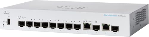 Business CBS350-8S-E-2G Managed Switch | 8 Port 1G SFP | 2x1G Combo | Limited Lifetime Hardware Warranty (CBS350-8S-E-2G-NA)
