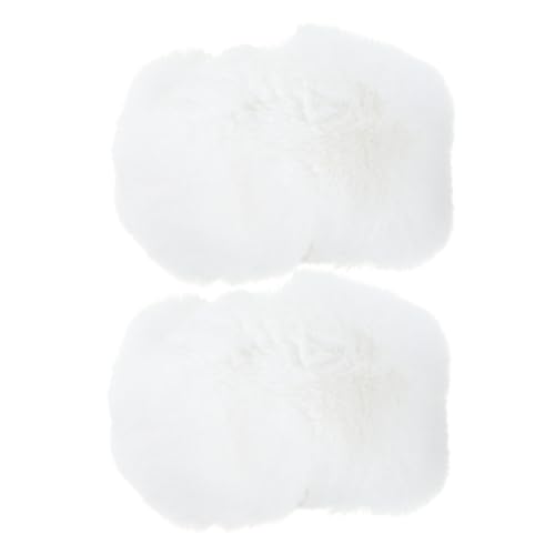 Didiseaon Warm Cuff Leg Warmer 2pcs Women's Faux Fur Sleeves Arm Protection Winter Oversleeve Elastic Wrist Cover Fashion Accessory