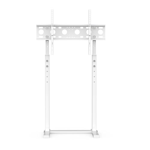 Support TV haut réglable EZZON blanc : optimisez votre angle de vision LCD