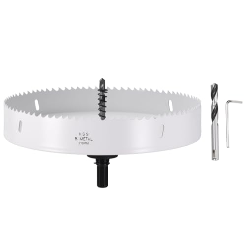 Trépan 216mm en acier M42 blanc à haute résistance bi-métal