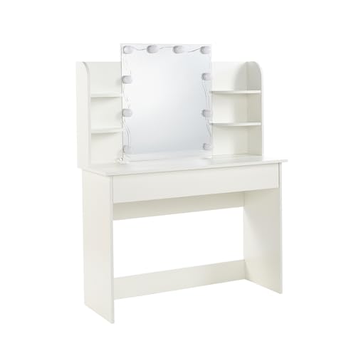 MMT Furniture Designs Ltd Dressing Table with LED Lights with Dra...