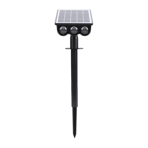 Bnineteenteam Focos Solares 3 LED Luz Solar de Paisaje con 2 Modos de Iluminación ABS Impermeable para Patio, Entrada, Decoración de Jardín Al Aire, Iluminación Brillante