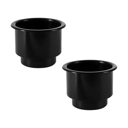 Insertos Portavasos para Coche 2PCS Negro Anti-Derrame miniatura 1