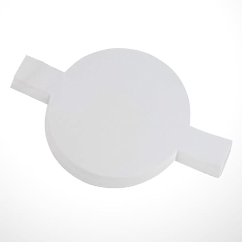 GAROZATION Papel de Silicona Antiadherente Resistente al Agua Redondo Blanco para Hornear 100 Piezas Adecuado para Moldes de Pastel en Horno