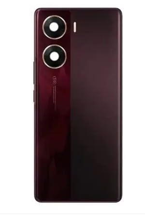 Image of Battery Door Back Panel Compatible with Vivo V29e 5G (A2894) (Camera Glass Included)- Red