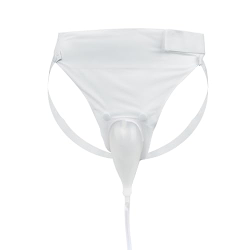 ITODA Wearable Silicone Urine Collector Incontinence Pants Drainage Reusable Travel Incontinence Bags Urine Holder with Elastic Waistband for Bedridden Elderly Men or Women