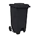 TECNOL URBAN Contenedor Basura 240 litros - Con Ruedas, Pedal y Mango Antideslizante - Color Negro - 107 x 58 x 73 cm - Cubo de Basura de Reciclaje - Apilable y Resistente - Cocina, Patio, Exterior