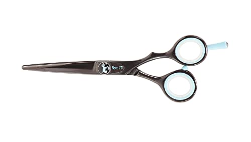 Cricket Centrix Roc-It Dog True Blue 5.75” Titanium Shear Professional Stylist Hair Cutting Scissor Lightweight Includes a Free Haircutting Cape