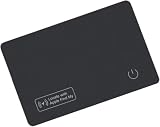 Wallet Tracker Card, Apple Find My Compatible (iOS Only), Slim Smart Bluetooth Tracker, Rechargeable Item Locator for Keys & Luggage, IP68 Waterproof, Gift for Men & Women