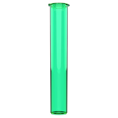 Image of Dragon Chewer 116mm CR Plastic Packaging Pop Top Tubes - Child Resistant Travel Holder Vial Containers - 500 qty (Translucent Green)