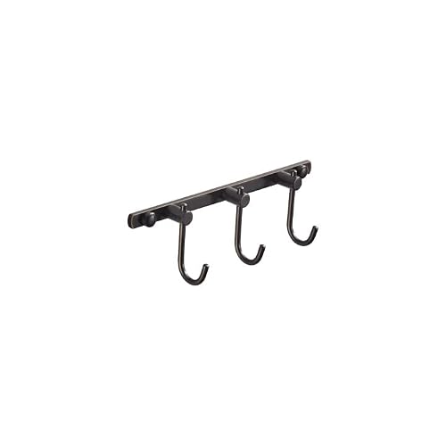 WINCASE Bronze Towel Hooks, Bathroom Rail Hook Rack Wall Mounted, Antique Oil Rubbed Brass Cloth Coat Rack with 3 Hooks Farmhouse